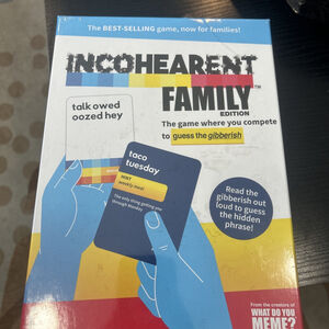 Incohearent Family Edition Card Game Family Friendly Version Popular Party Game